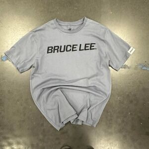 Bruce Lee grey cotton t-shirt with big back graphic